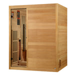 Golden Designs 2025 Soria 3 Per Hybrid Sauna (Indoor). Full Spectrum and Harvia Traditional Stove GDI-8330-01