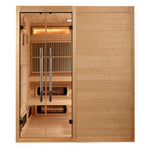 Golden Designs 2025 Toledo 6 Per Hybrid Sauna (Indoor). Full Spectrum and Harvia Traditional Stove GDI-8360-01