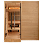 Golden Designs 2025 Toledo 6 Per Hybrid Sauna (Indoor). Full Spectrum and Harvia Traditional Stove GDI-8360-01