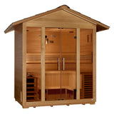 Golden Designs "Vorarlberg" 5 Person Traditional Outdoor Sauna -  Canadian Hemlock GDI-8105-01